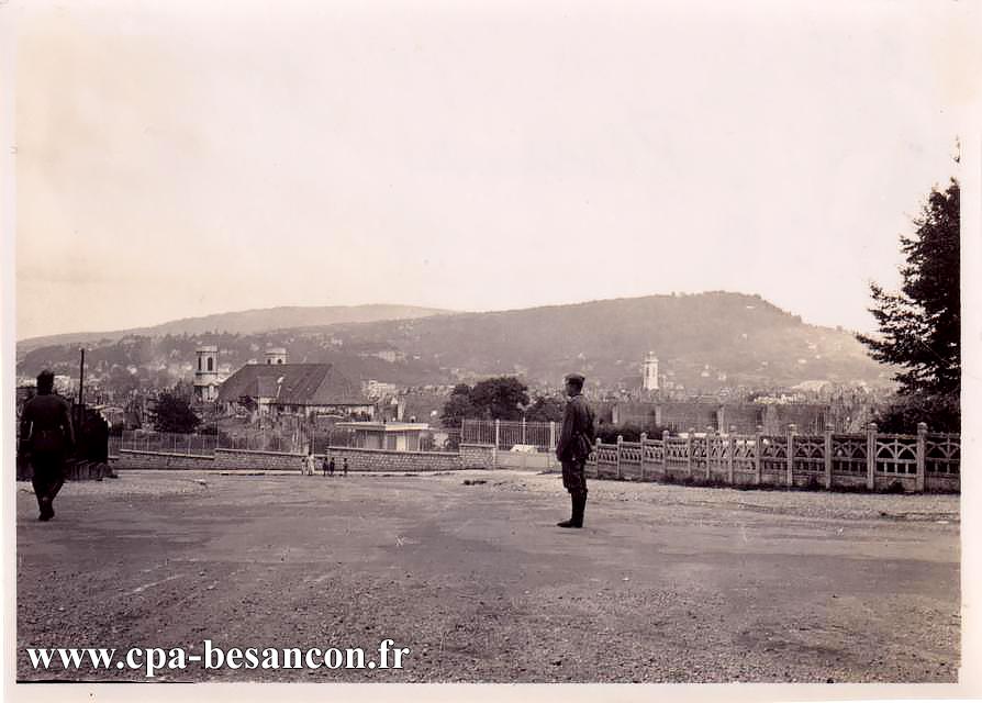 Besançon - Vue générale depuis l'avenue Villarceau - Photo allemande - années 1940